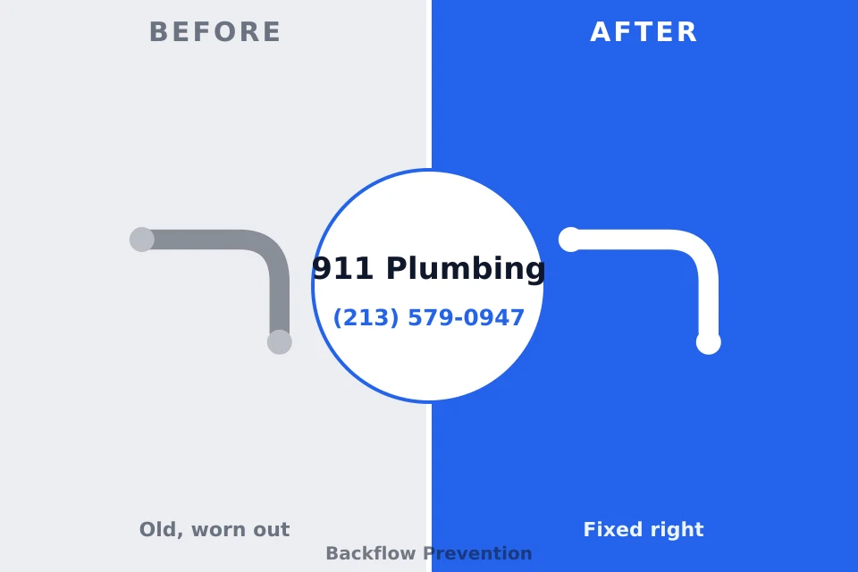 Before and after: plumbing repair Vinton, IA
